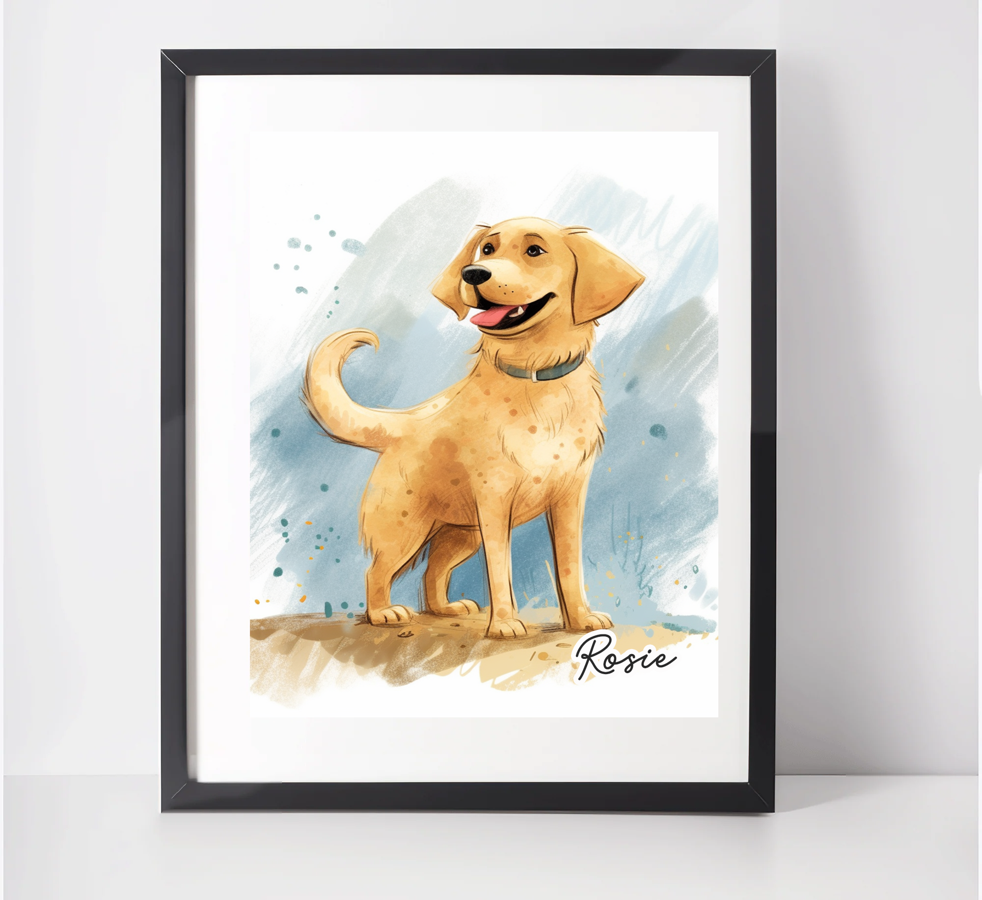 Personalised Labrador Retriever Art Print