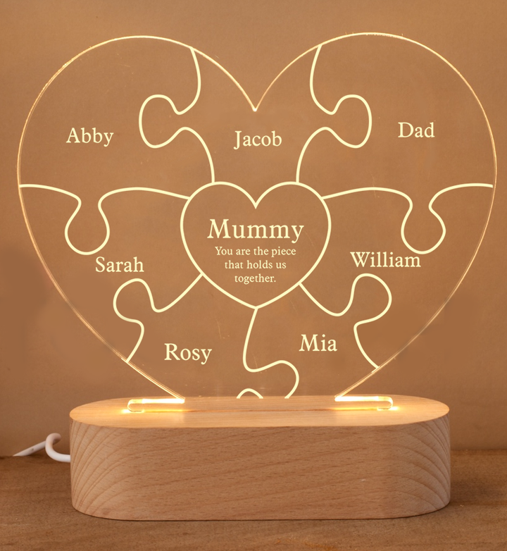 You are the piece that holds us together lamp.