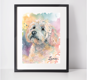 Personalised Cockapoo Art Print