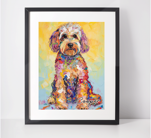 Personalised Cockapoo Art Print