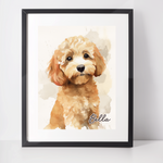 Personalised Cockapoo Art Print