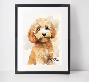 Personalised Cockapoo Art Print