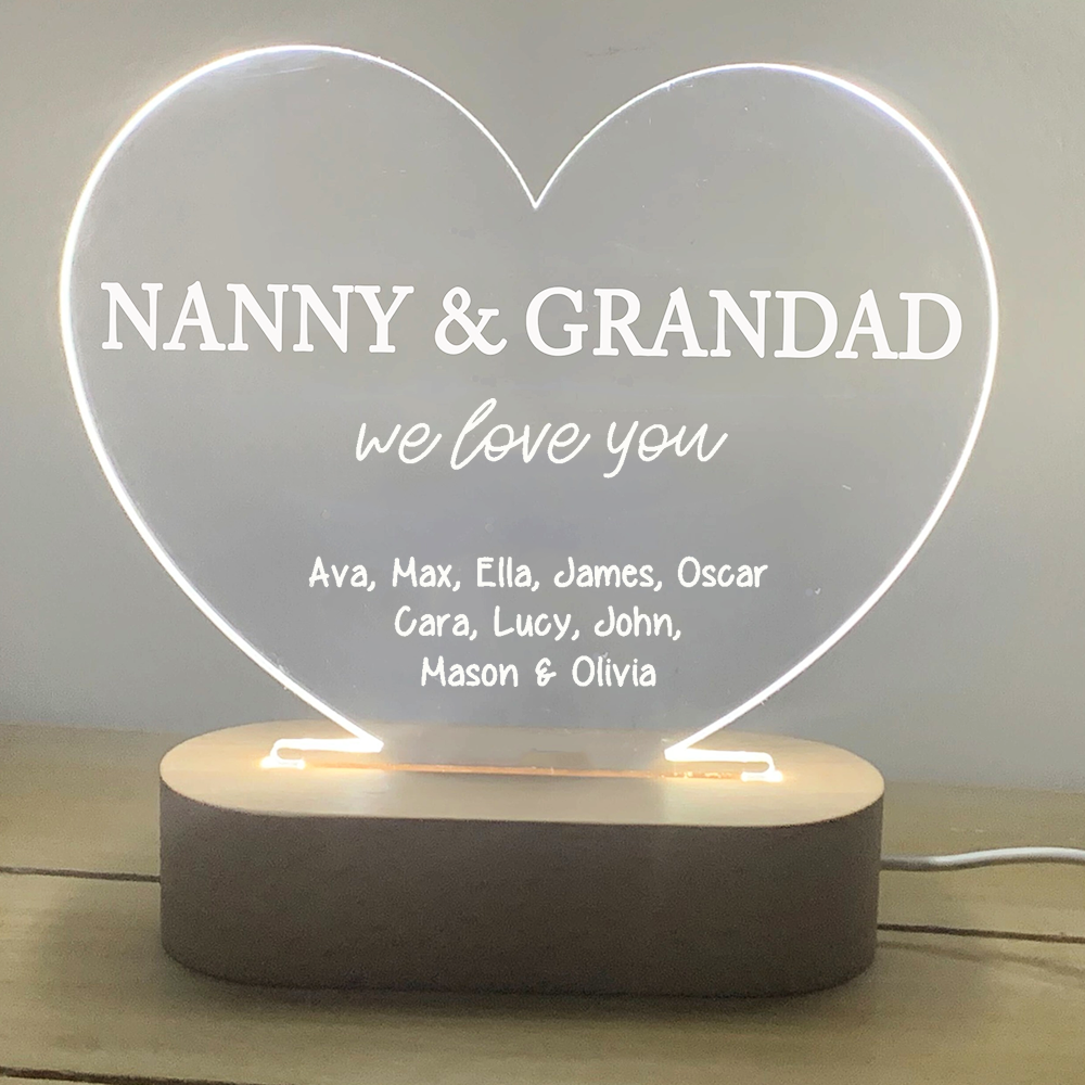 Personalised We Love You Lamp