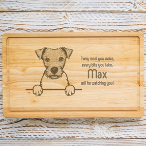 Personalised Chopping Board - Dog Breed & Name