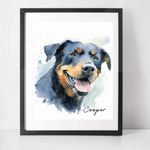 Personalised Rottweiler Art Print