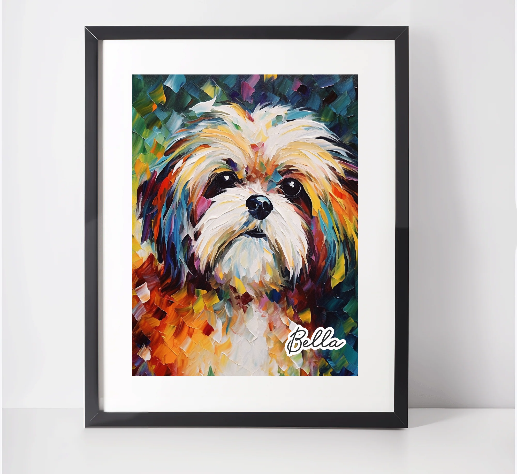 Personalised Shih Tzu Art Print