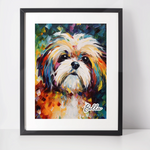 Personalised Shih Tzu Art Print