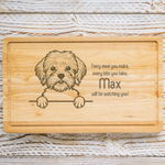 Personalised Chopping Board - Dog Breed & Name