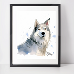 Personalised Siberian Husky Art Print