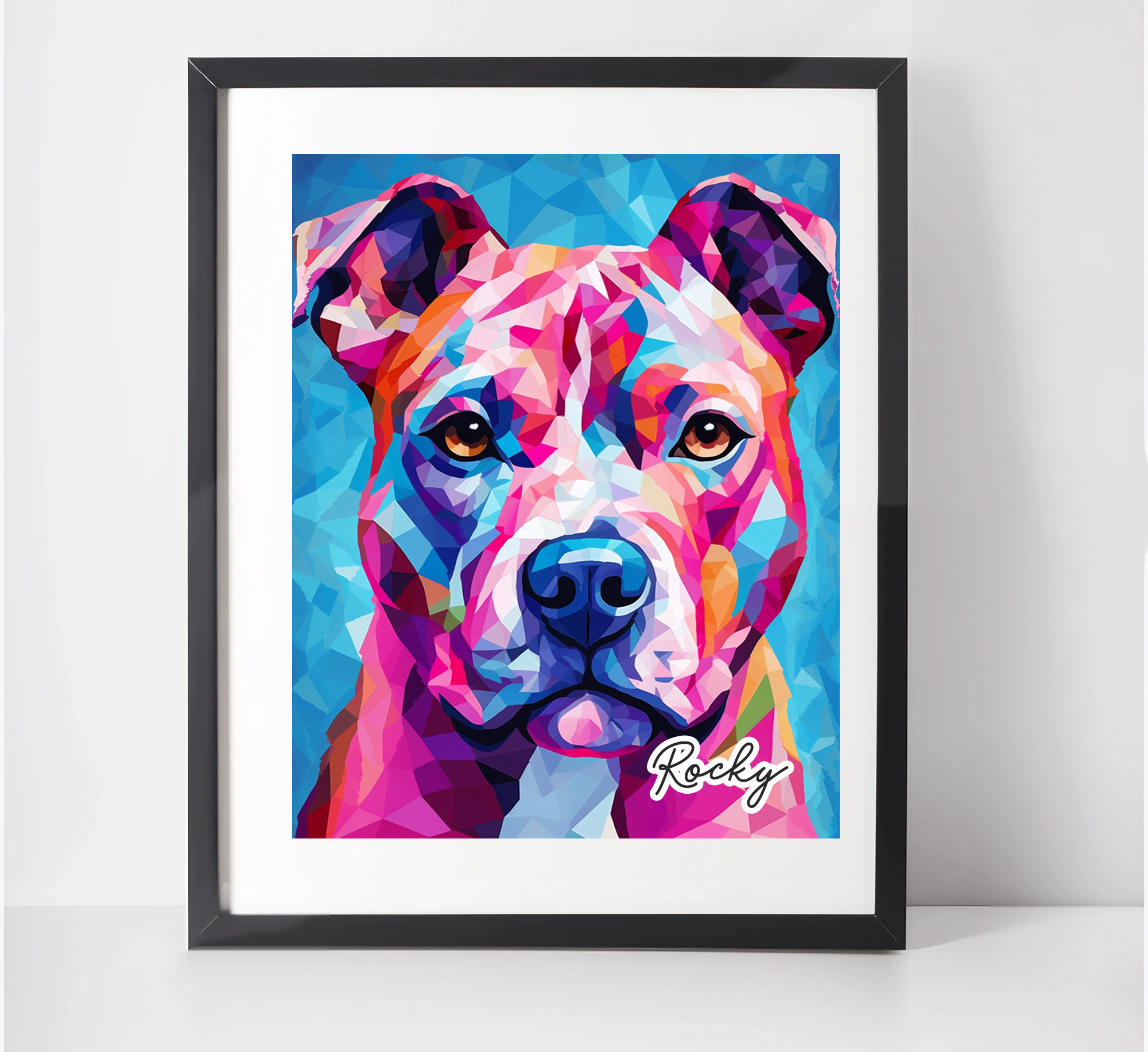 Personalised Staffordshire Bull Terrier Art Print