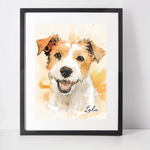 Personalised Jack Russell Art Print