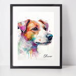 Personalised Jack Russell Art Print