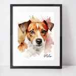 Personalised Jack Russell Art Print