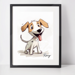 Personalised Jack Russell Art Print