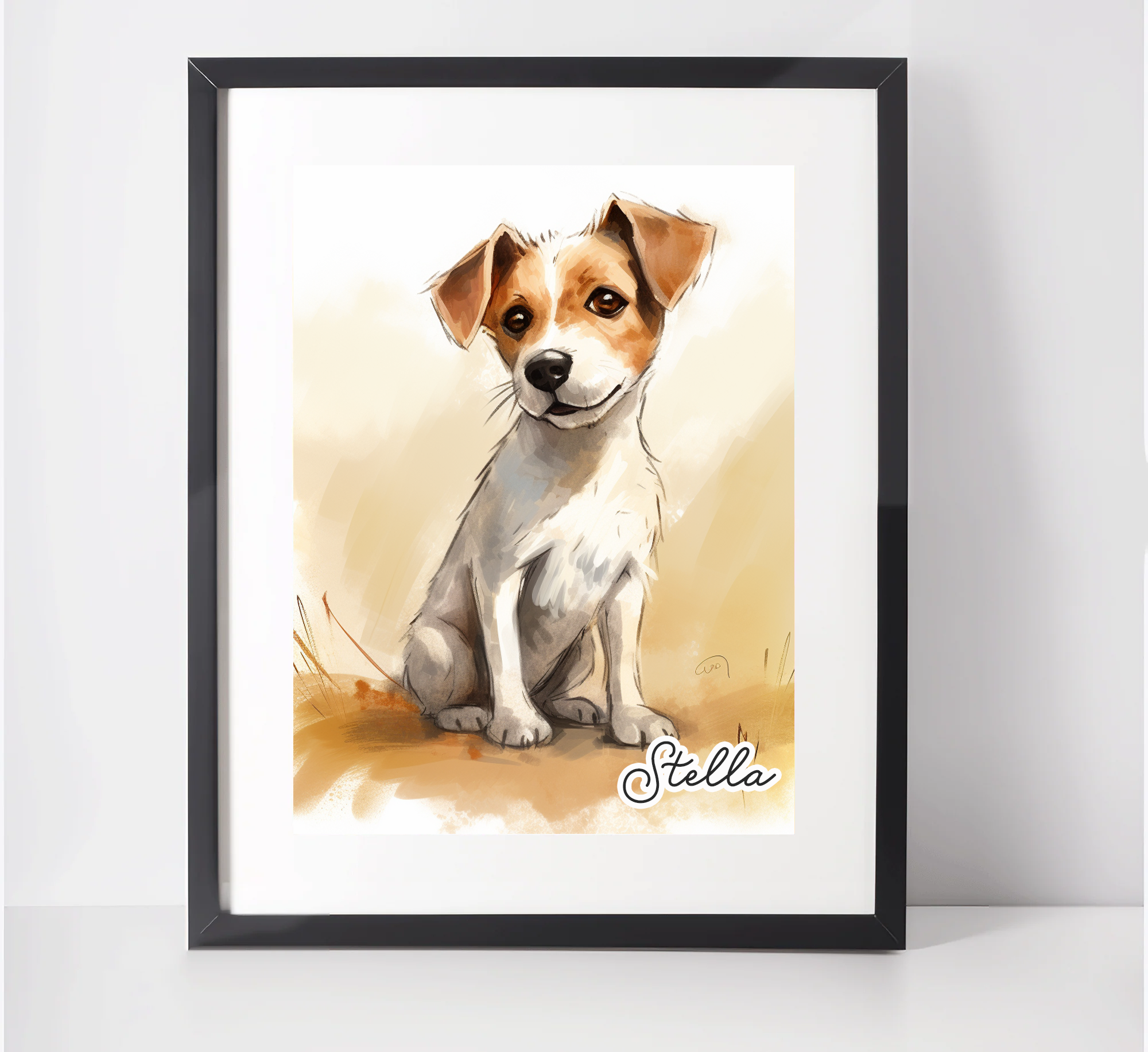 Personalised Jack Russell Art Print