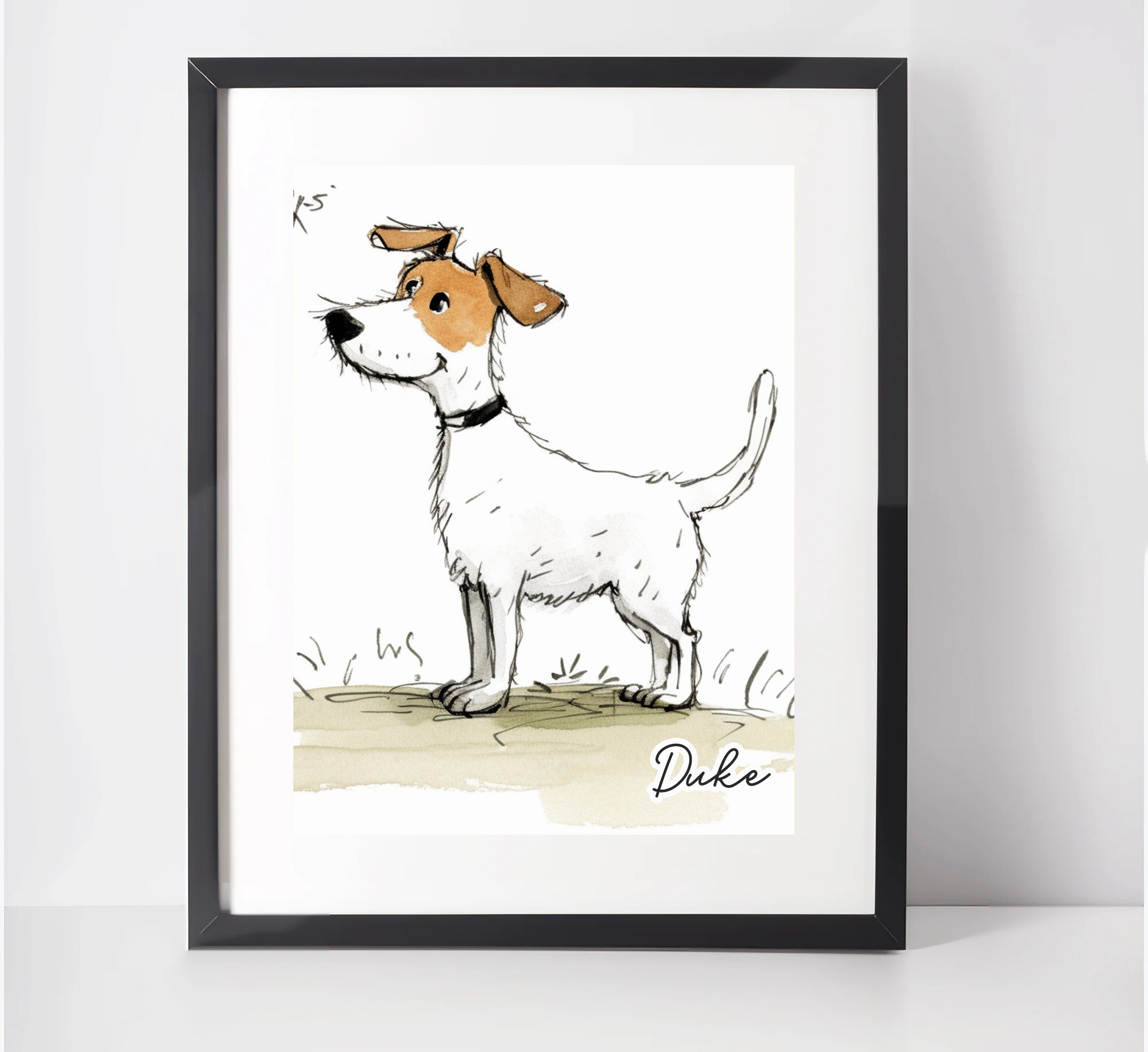 Personalised Jack Russell Art Print