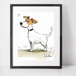 Personalised Jack Russell Art Print