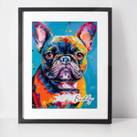 Personalised French Bulldog Art Print