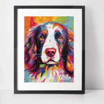 Personalised Springer Spaniel Art Print