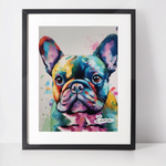 Personalised French Bulldog Art Print