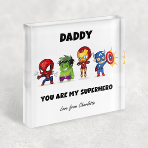 Superhero Acrylic Block