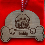 Personalised Dog Breed & Name Christmas Decoration