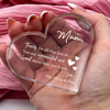 Thanks For All That You Do Plexi Glass Heart