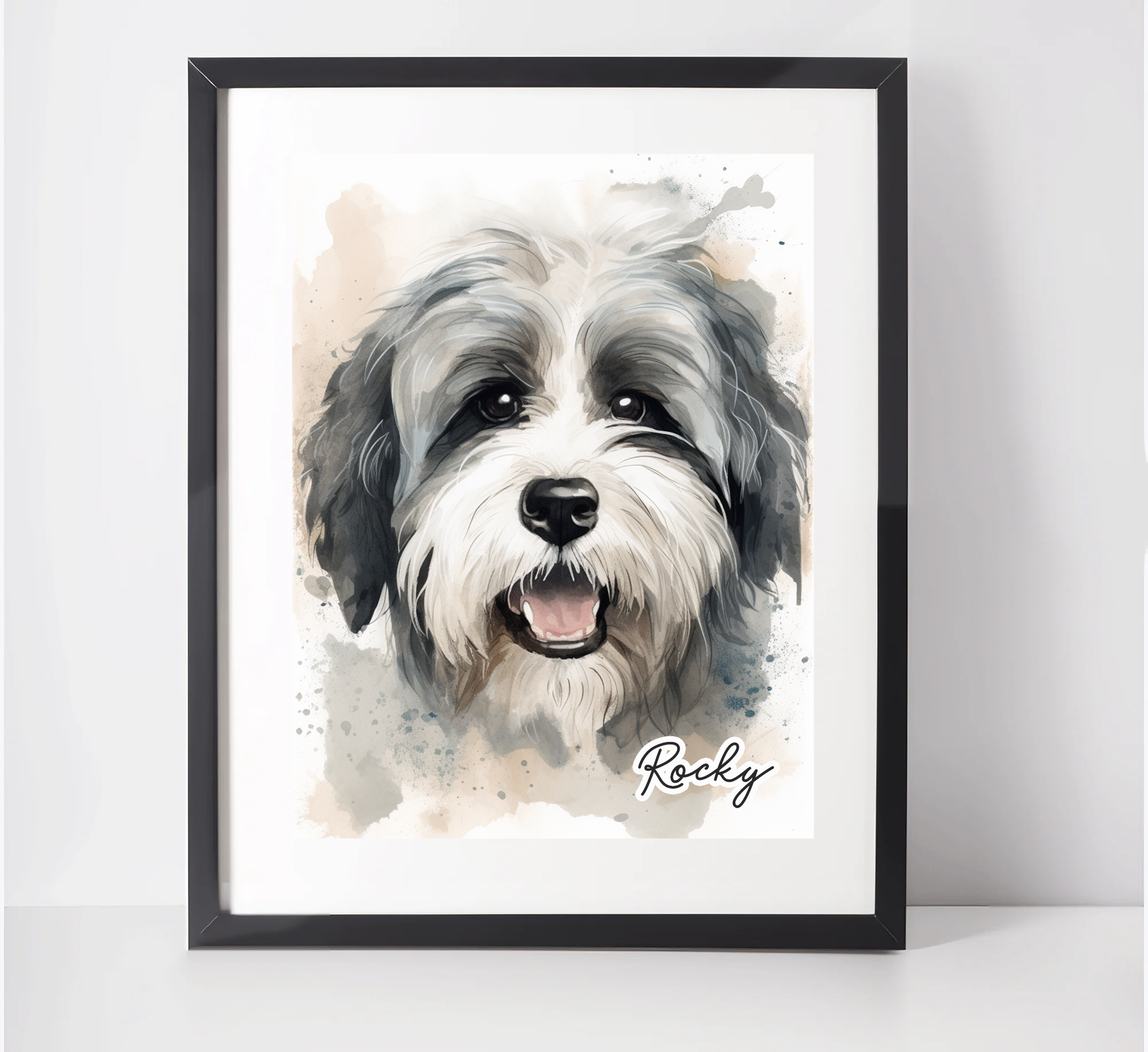 Personalised Tibetan Terrier Art Print