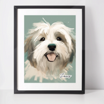 Personalised Tibetan Terrier Art Print