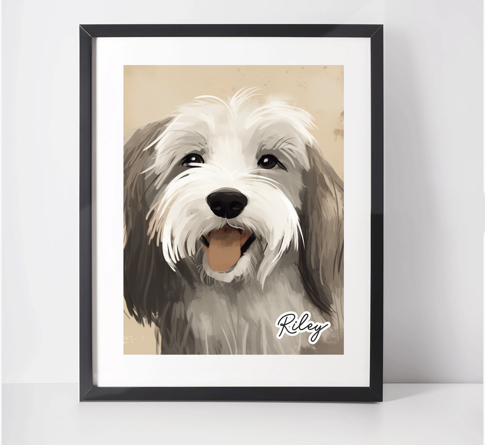 Personalised Tibetan Terrier Art Print