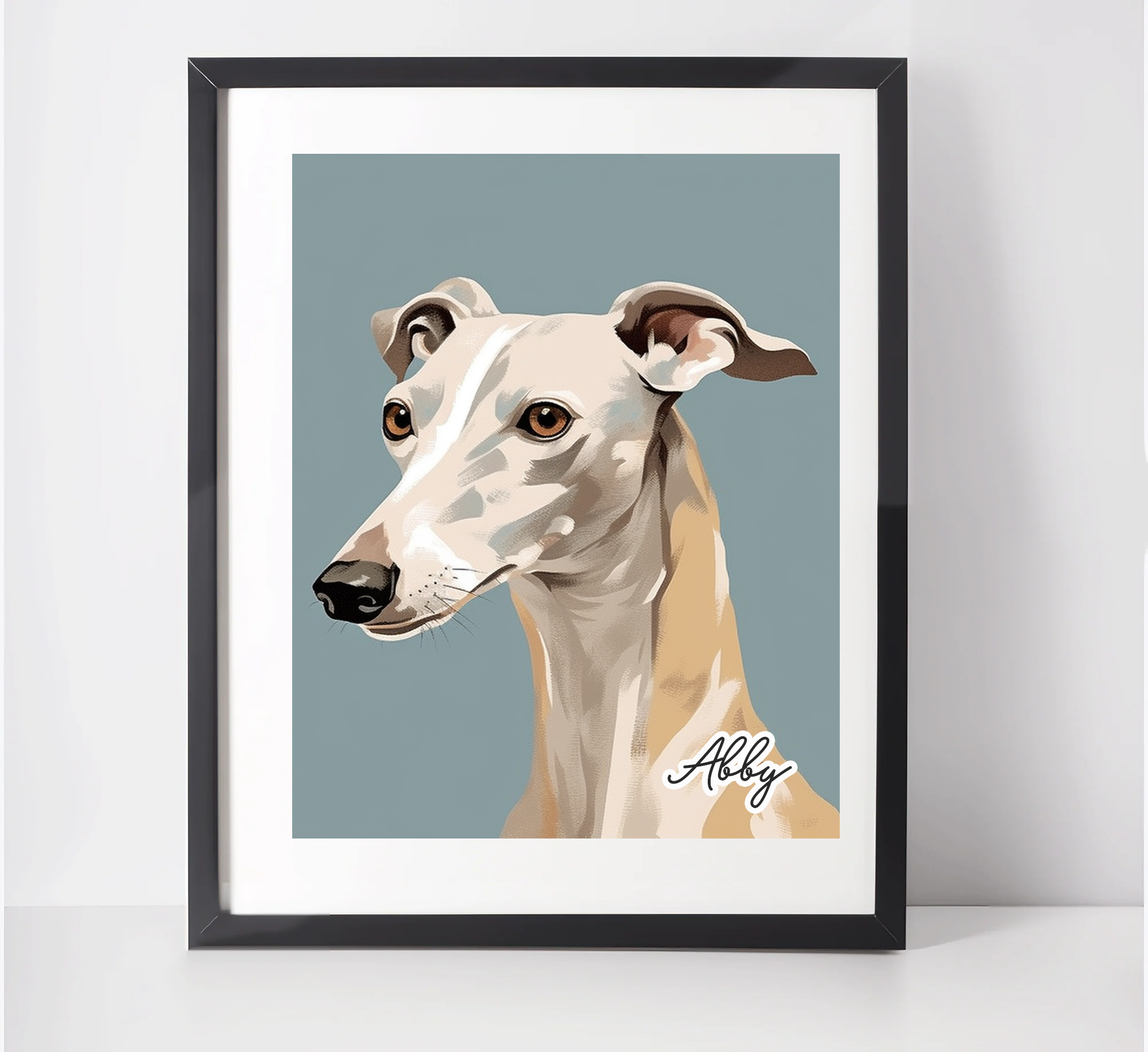 Personalised Whippet Art Print