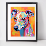 Personalised Whippet Art Print