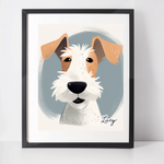 Personalised Wire Fox Terrier Art Print