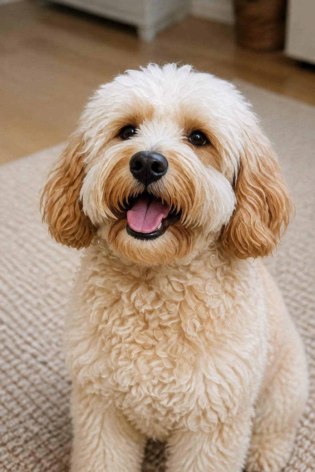 Example pet photo before the floral portrait