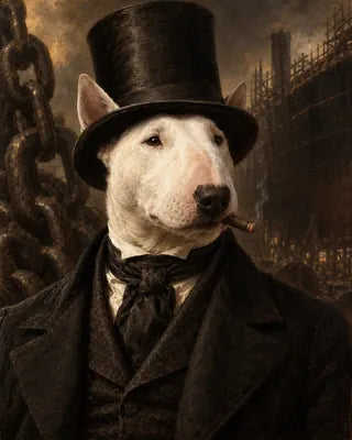 Example dog portrait as Isambard Kingdom Brunel